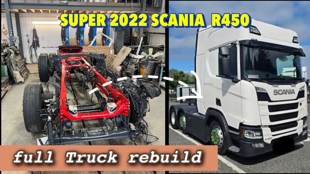 Rebuilding a wrecked  2022 super SCANIA part.2