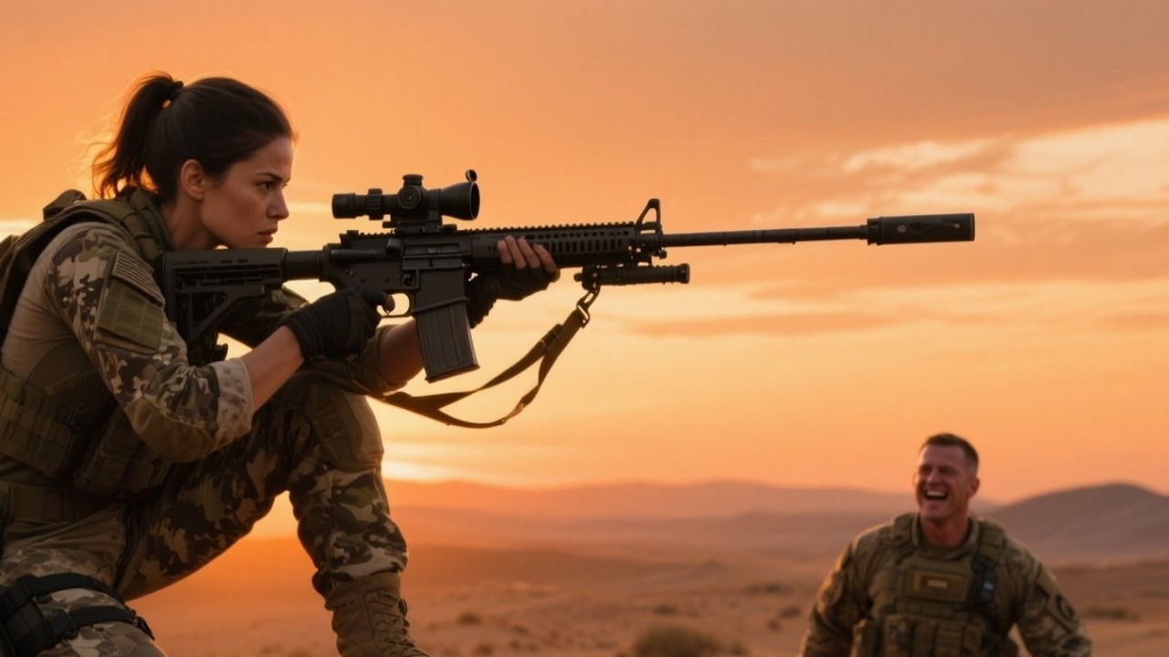 The SEAL Team Left — Until a Legendary Female Sniper Brought Back Their Commander