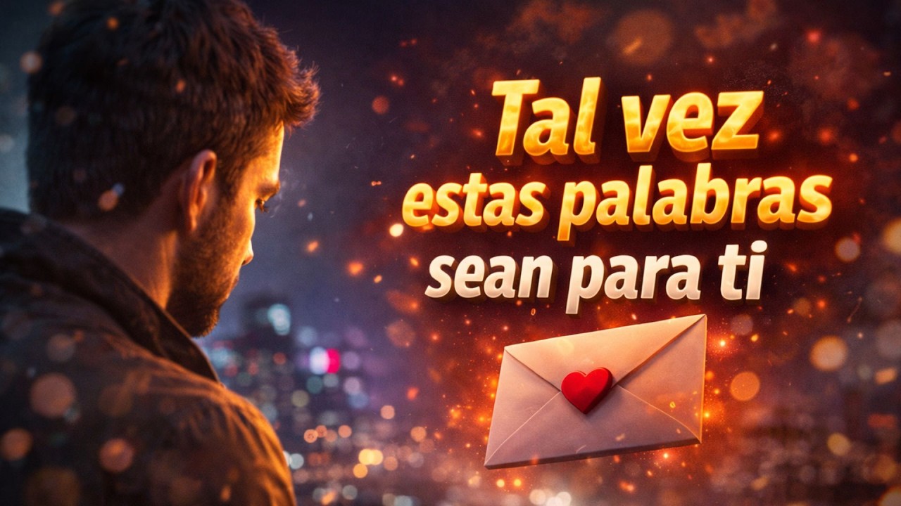 Tal vez estas palabras sean para ti
