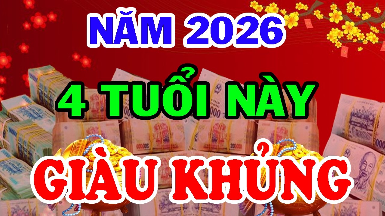 Chúc Mùng 4 Tuổi May Mắn Nhất Năm 2026, Đổi Đời Trả Sạch Nợ,Tiền Nhiều Nứt Vách