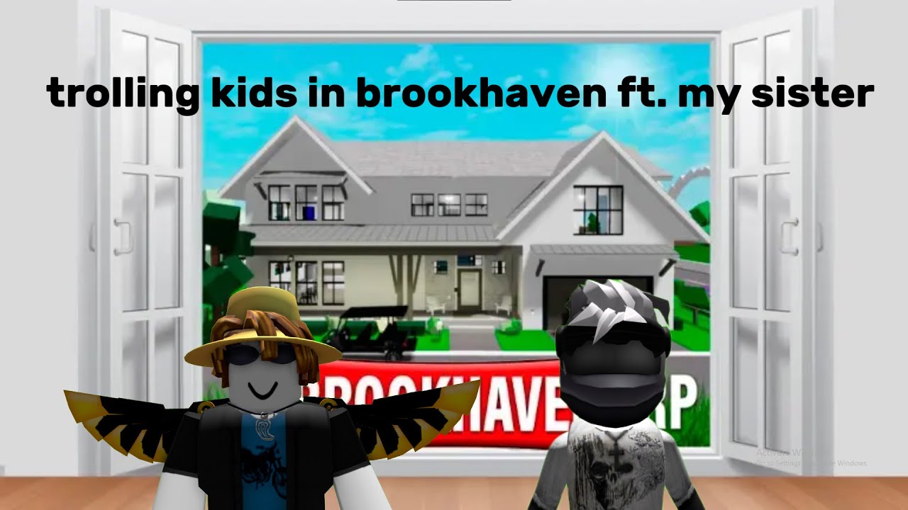 trolling kids in Roblox ft. my sister