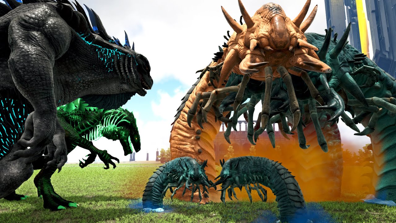 TEAM DEATHWORMS vs GOJIRAN & GODZILLARK | Ark Battle