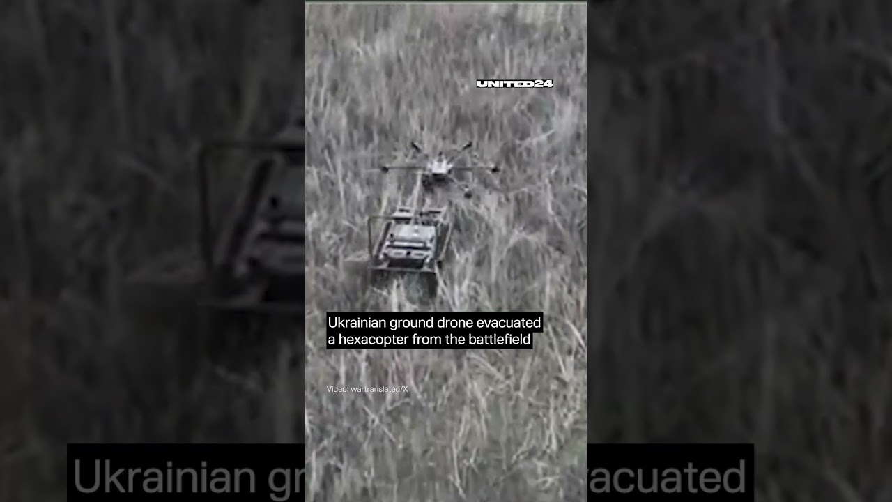 Ukrainian Ground Drоnе Evacuated Hexacopter From the Battlefield