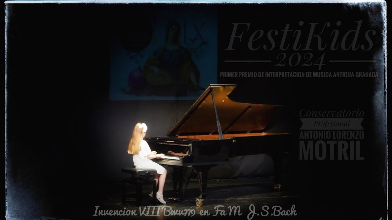 Invención VIII Bwv 779 en Fa M J.S.Bach festivalMAG 2024 #granada #piano