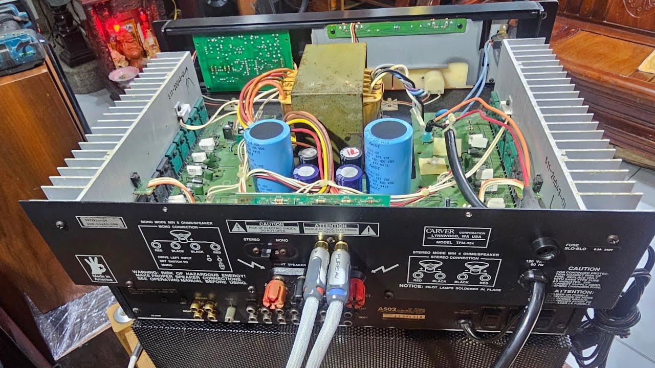 Thuốc trị loa BOSE,loa khó tính. Power CARVER MODEL TFM-35X.Made in USA.Lh:A Quý 0902313707