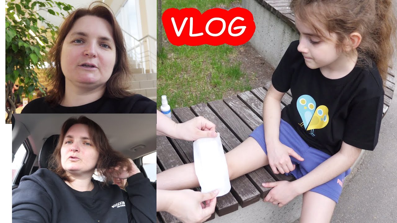 VLOG Опять разбила коленку