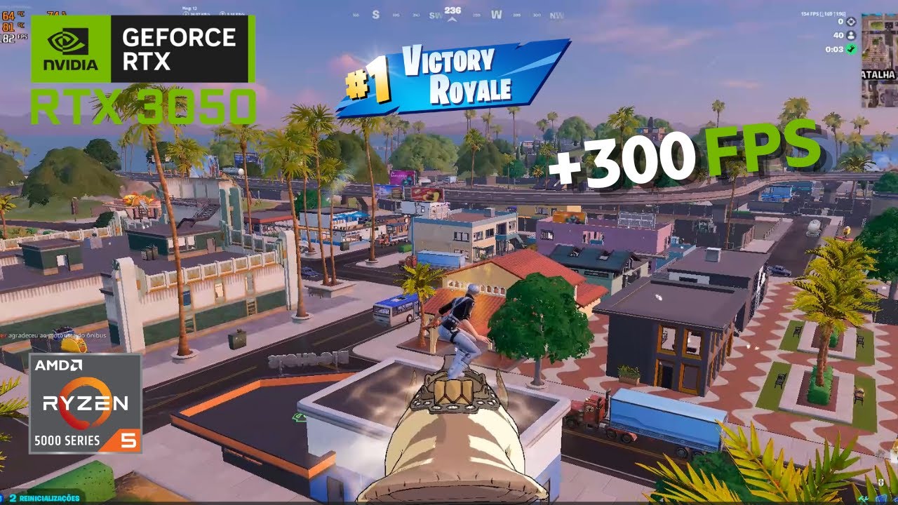 Fortnite New Reload Map Ranked Performance Test | Ryzen 5 5600 + RTX 3050