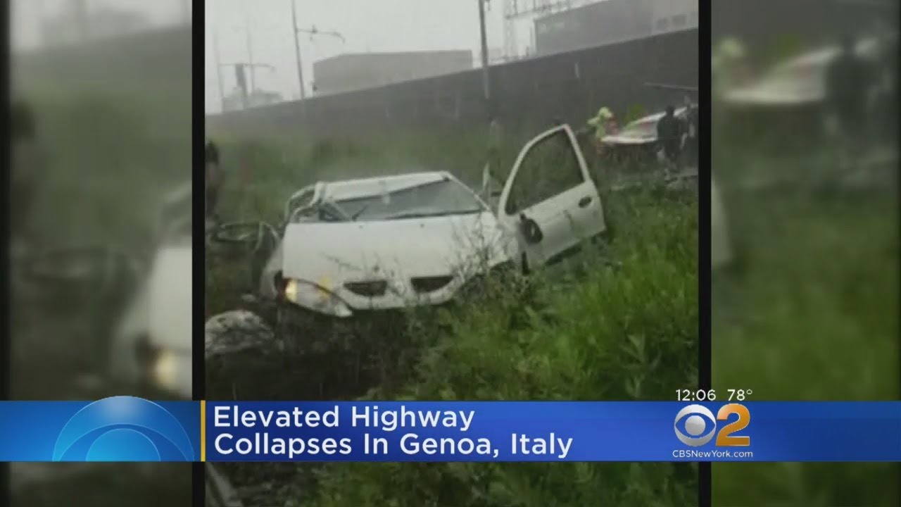 Elevated Highway Collapses In Genoa, Italy