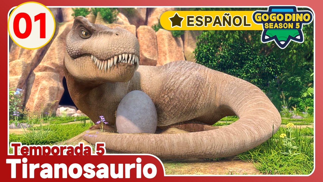 ✨ El último ✨ | GOGODINO Temporada 5 EP01 Tiranosaurio y el rescate del huevo | Dinosaurio