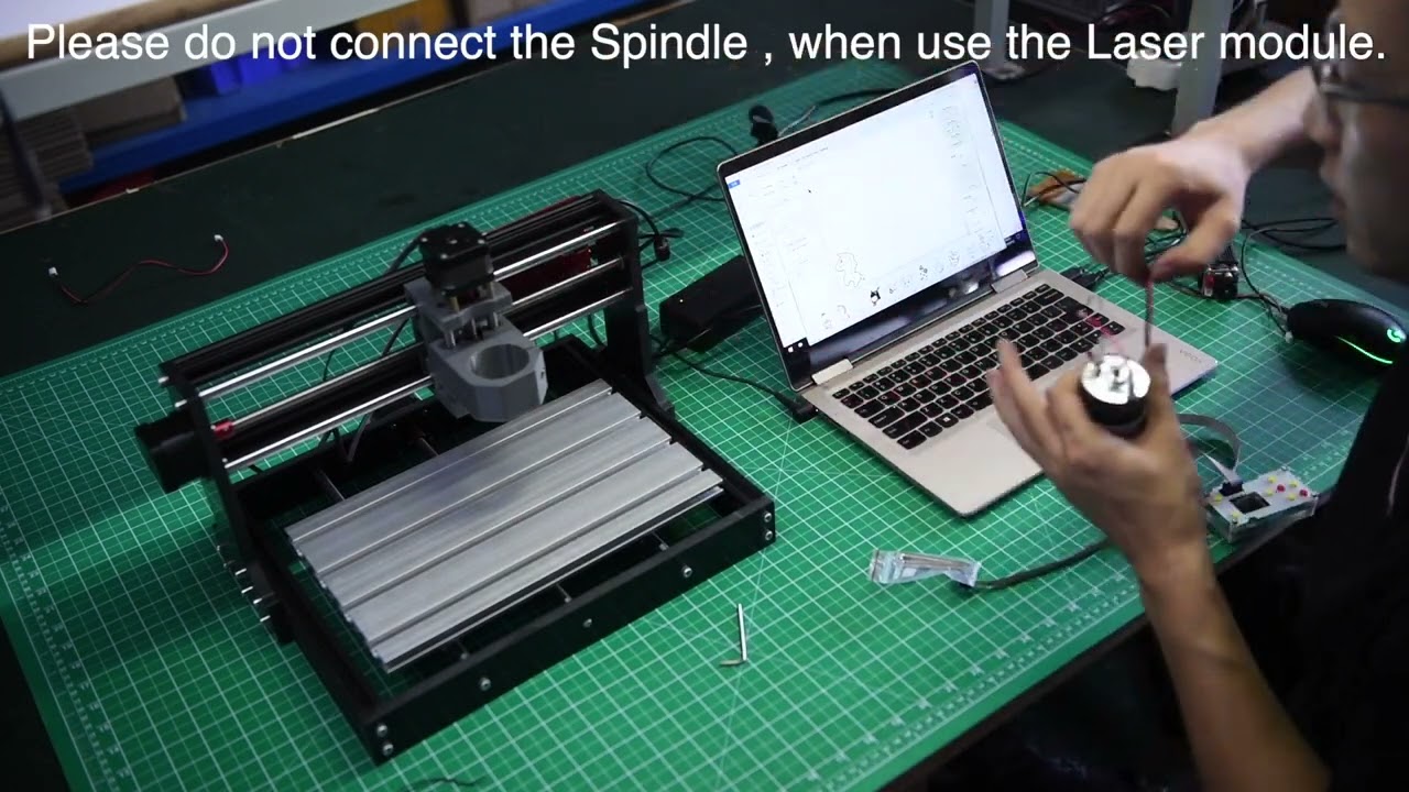CNC3018Pro first testing after assembling