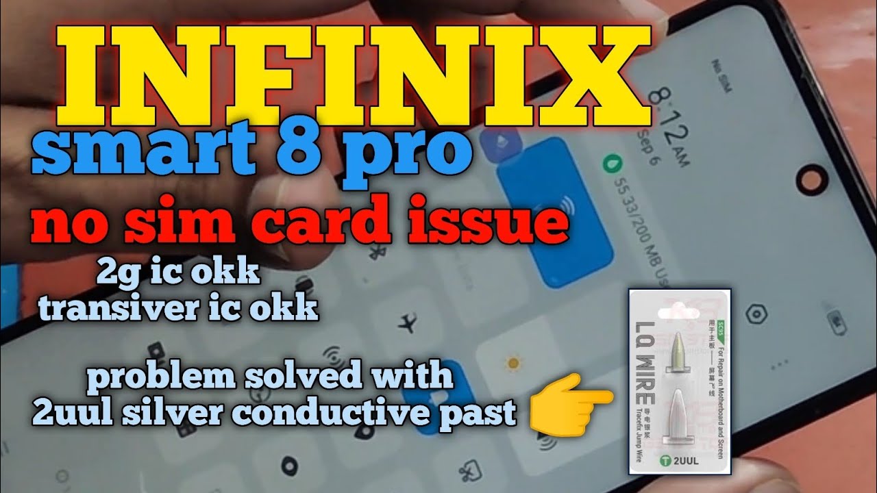 Infinix hot 8 pro no sim card problem | infinix hot 8 pro sim not detecting solved ||