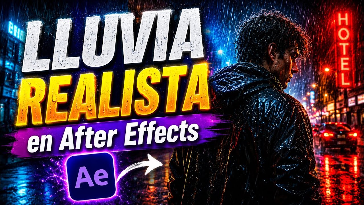 COMO CREAR LLUVIA REALISTA en After Effects (Tutorial de VFX Paso a Paso)