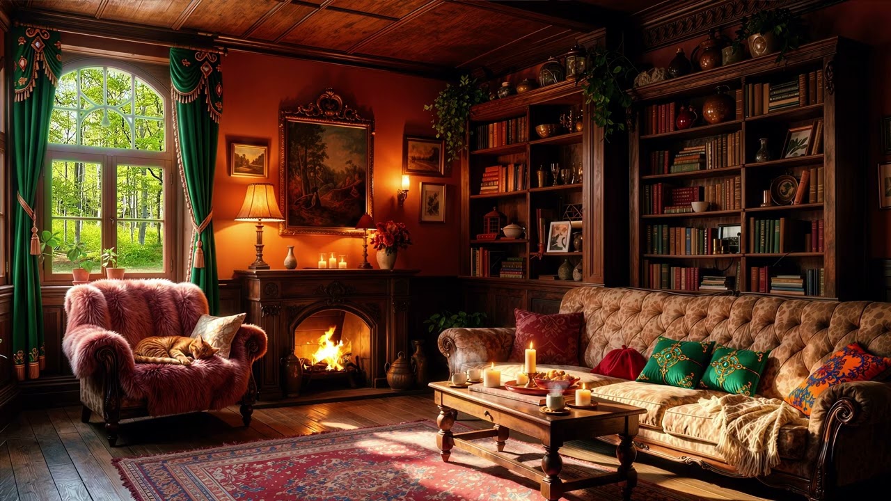 Cozy Reading Nook: Gentle Piano to Welcome Spring