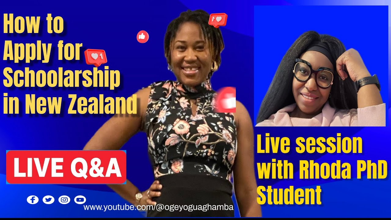 LIVE Q&A: How to Apply for Scholarships in New Zealand 🇳🇿
