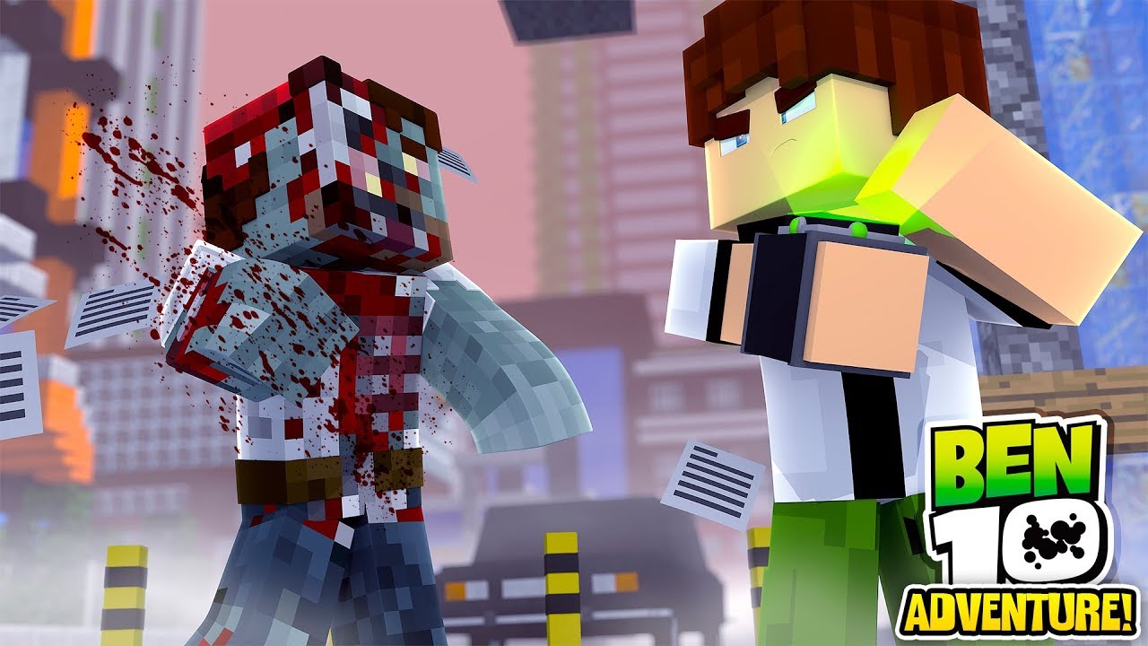 Minecraft Ben10 Adventure - BEN 10 VS ZOMBIE APOCALYPSE!