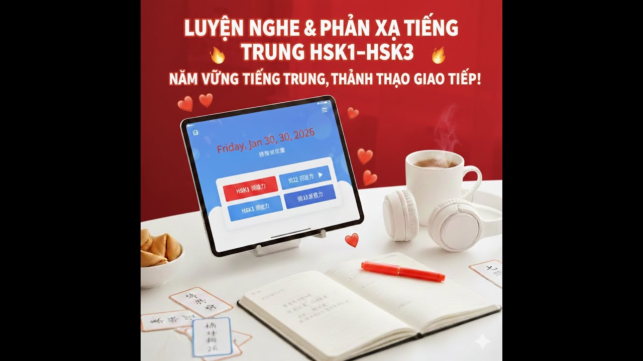 Học tiếng Trung HSK 1–3 qua hội thoại thực tế | Podcast | Chủ đề  NĂM NHUẬN (闰年)