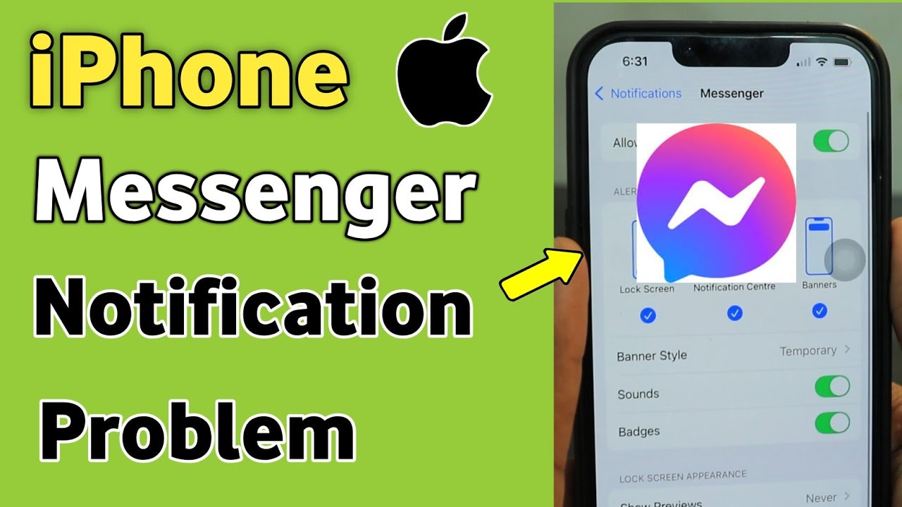 iPhone Messenger Notification Problem | Messenger Notifications Not Working (Showing) On iPhone