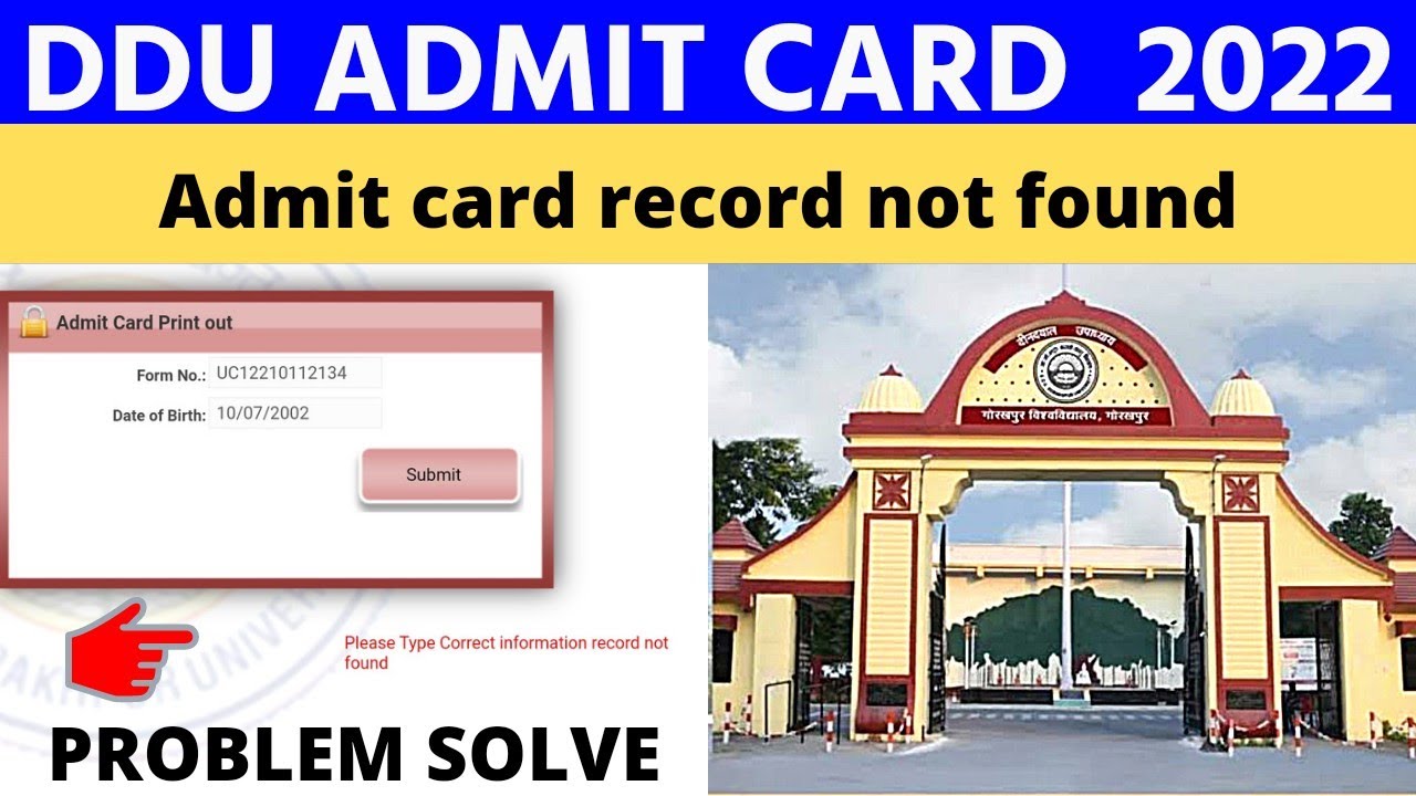 ddu admit card 2022 | ddu admit card | ddu admit card 2021-22 | ddu exam time table 2022
