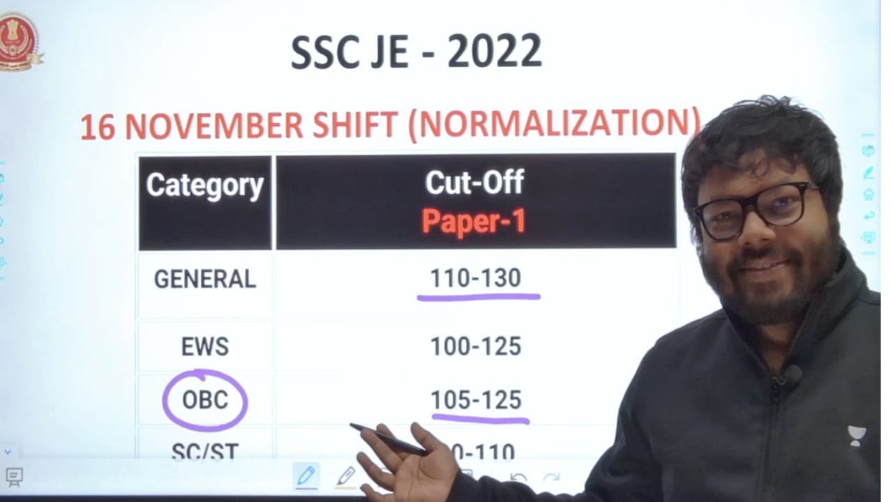 SSC JE Paper 1 Cutoff 2022 | Normalization | ShiftWise Safe Score | By Praveen Sir