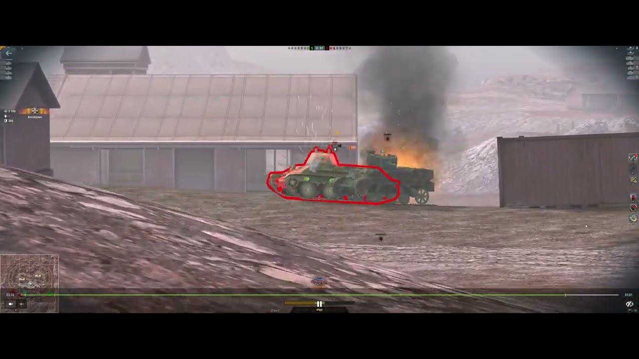 1 раскатал всех в  WotBlitz