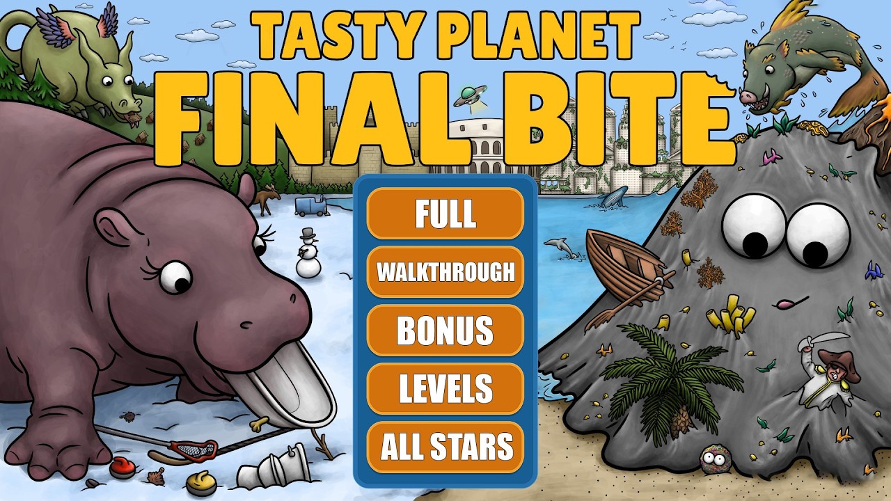 Tasty Planet: Final Bite - Full Walkthrough & Bonus Levels - All Stars ⭐⭐⭐