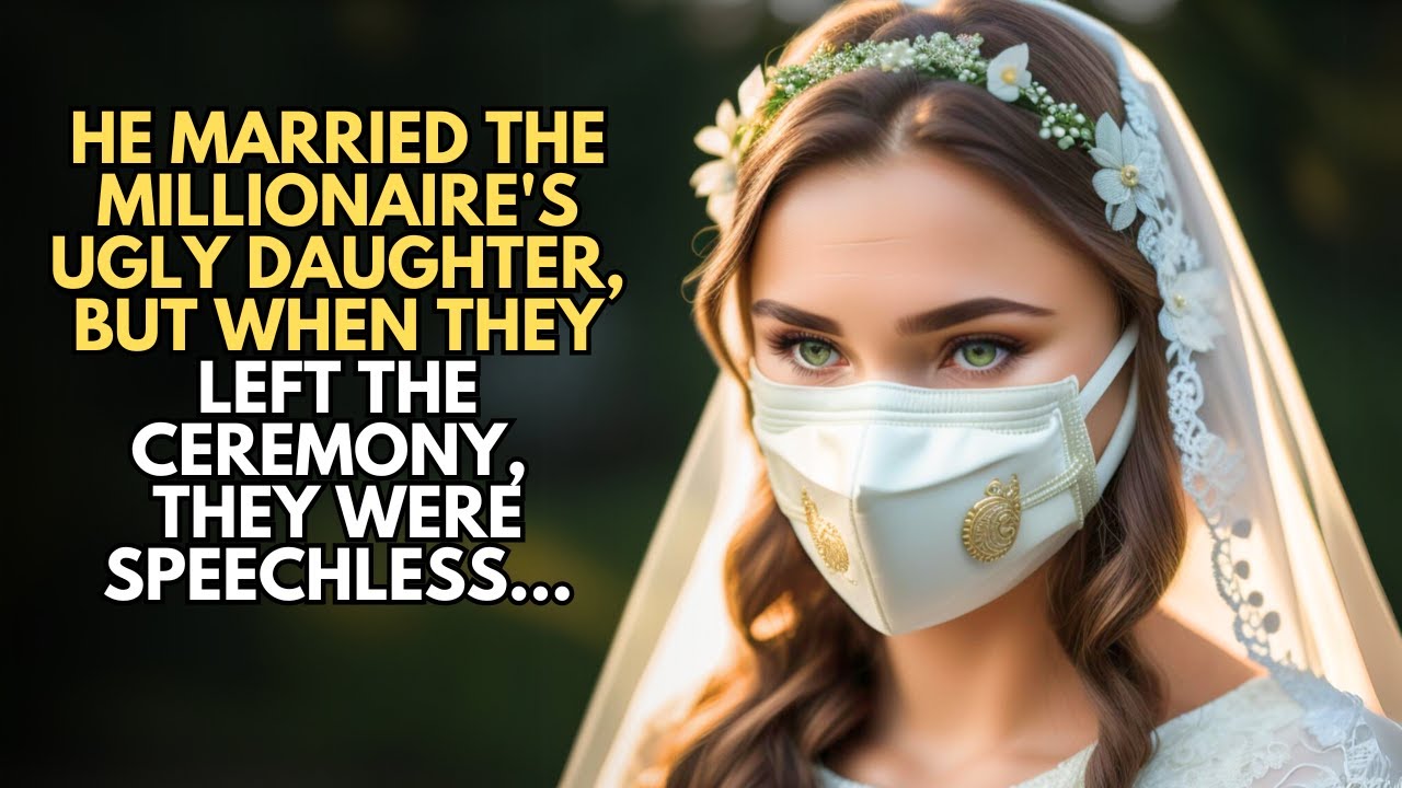 HE MARRIED THE MILLIONAIRE'S UGLY DAUGHTER, BUT WHEN THEY LEFT THE CEREMONY, THEY WERE SPEECHLESS...