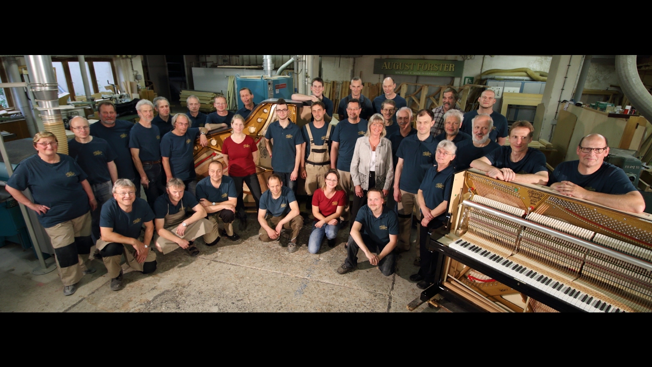 Making of August Förster pianos