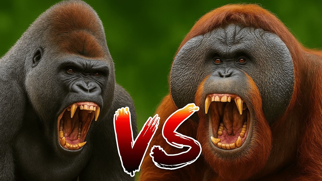 GORILA VS ORANGUTÁN – La batalla por el trono de los grandes simios
