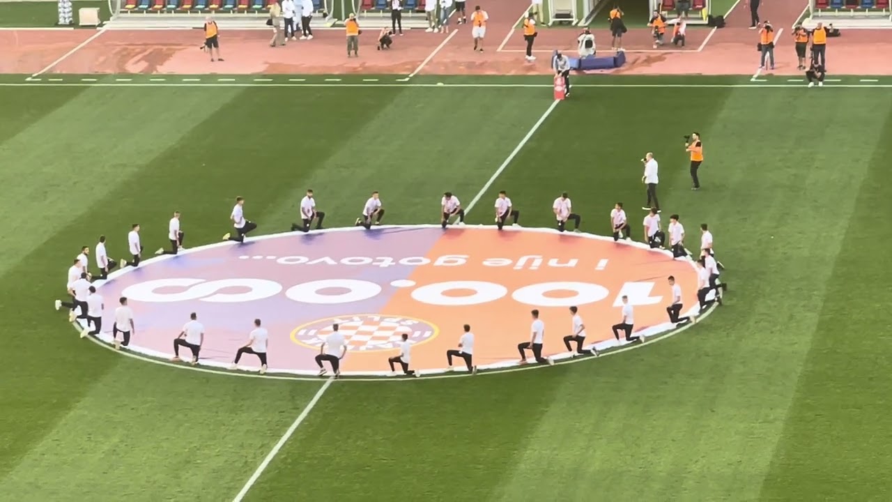 Hajduk-Dinamo 1:0, 01.10.2023.  Alen Nižetić uz 33000 hajdukovaca pjeva Dalmacijiooo