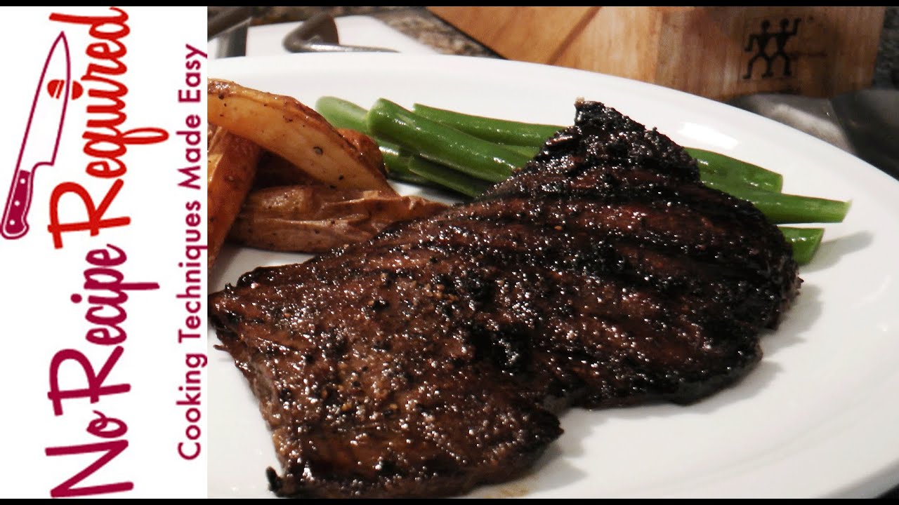 Marinated & Grilled Skirt Steak - NoRecipeRequired.com