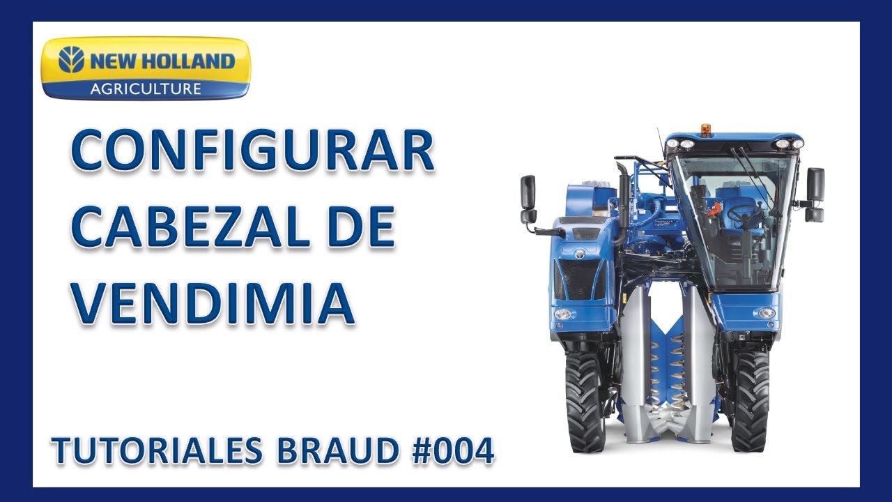 ▶️▶️Como configurar cabezal de vendimia▶️▶️▶️▶️Tutoriales Braud #004