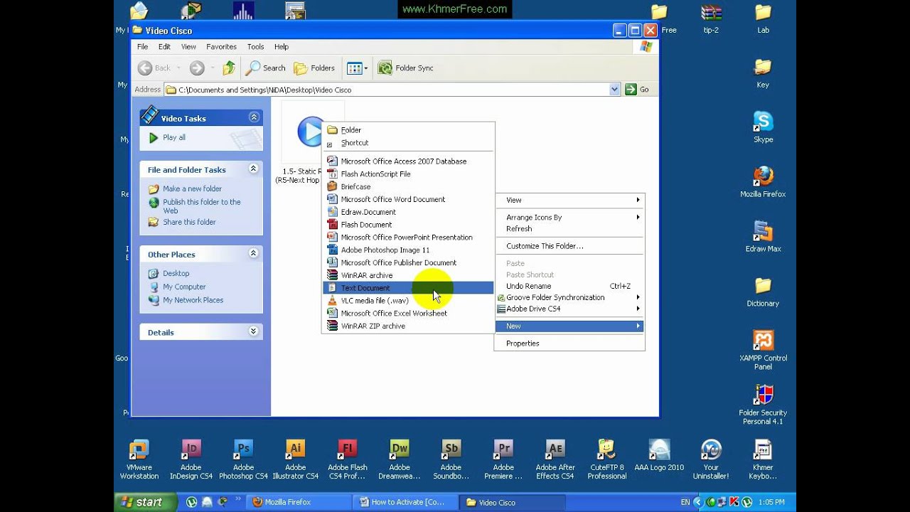 KhmerFree Video Training Tutorial: How to Activate Key + Password