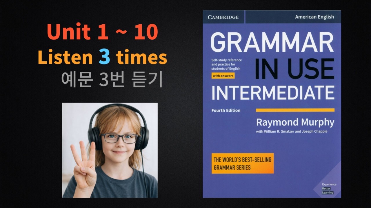 Grammar in Use Intermediate (GIUI) 4th Edition ◾ Unit 1–10 ◾ Listen 3 Times (MP3 · Shadowing)