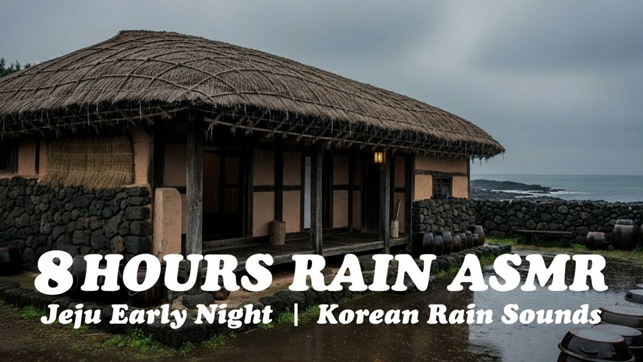Jeju Early Night | Korean Rain Sounds