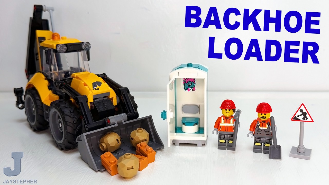 LEGO City 2026 Backhoe Loader 60480 Unboxing, Tour, & Review