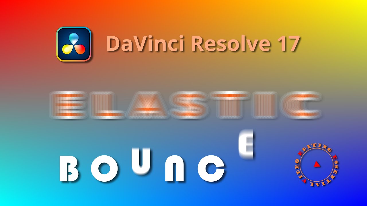 Create Bounce and Elastic Effect Fusion Template for Logo and Title animations in DaVinci Resolve 17