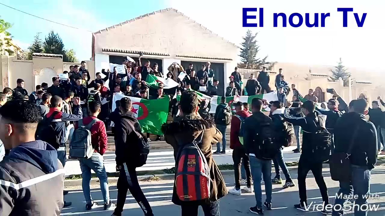 مظاهرات سلمية في عين افقه الجلفة.