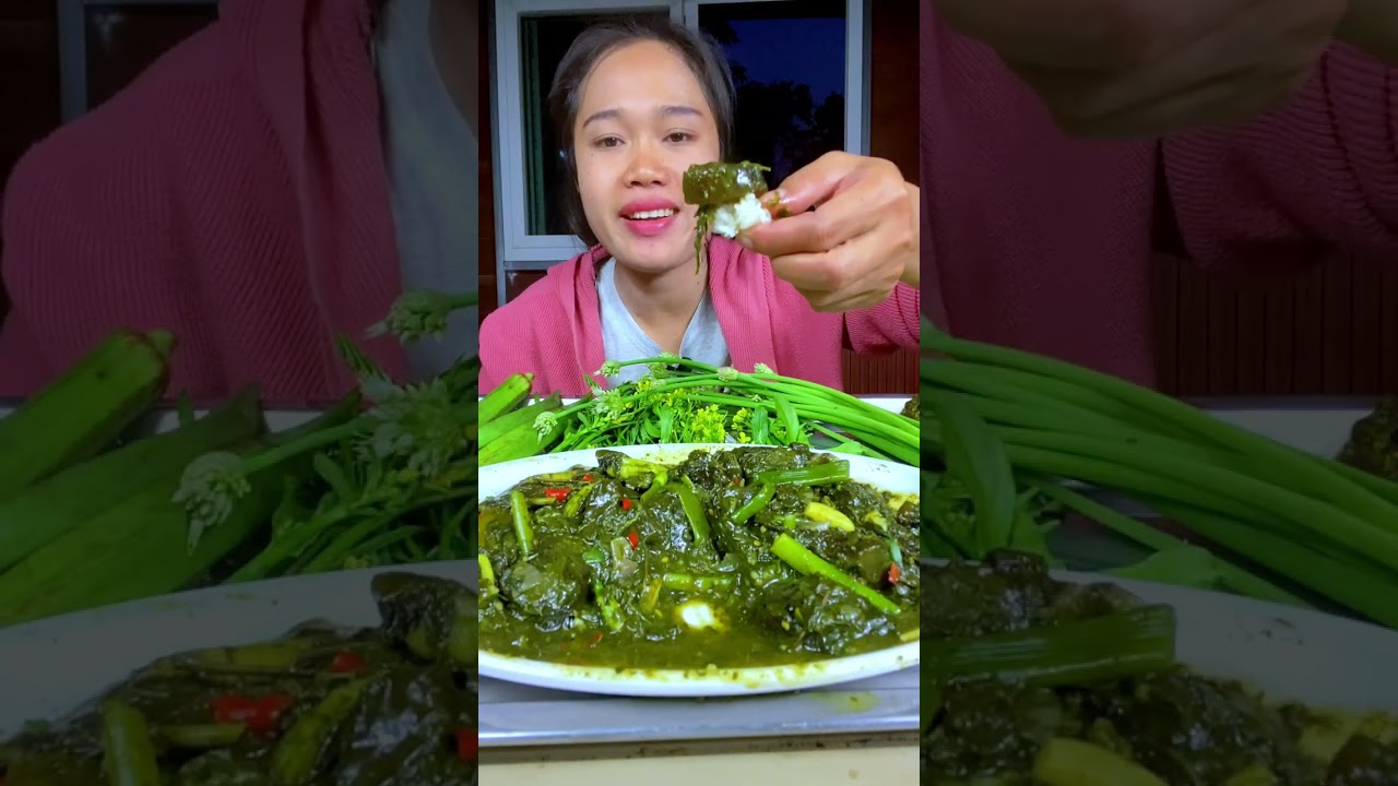 แกงขี้เหล็ก ใส่หนังเค็ม