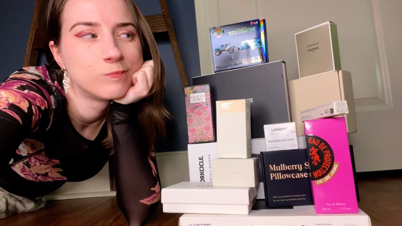 ASMR tapping and scratching on my hoard of boxes lol