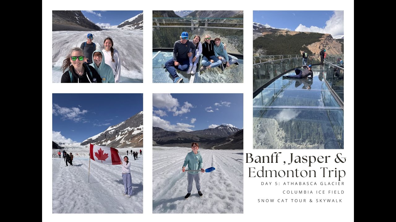 Athabasca Glacier, Columbia Icefield & Skywalk Ice Explorer Banff & Jasper Trip June 2025 Day 5