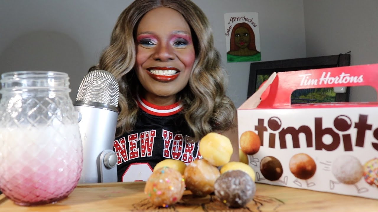 Tim Horton Timbits Treats ASMR Eating Sounds