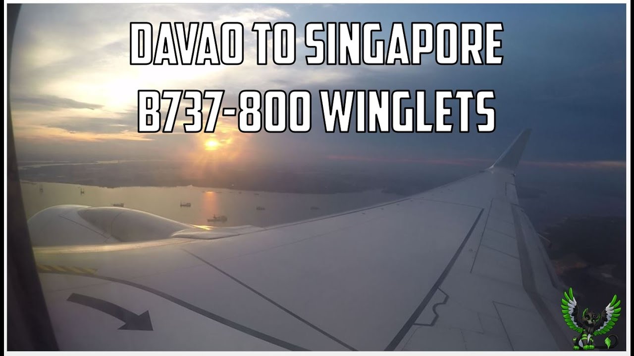 SilkAir Flight Report Davao to Singapore B737-800 Winglets