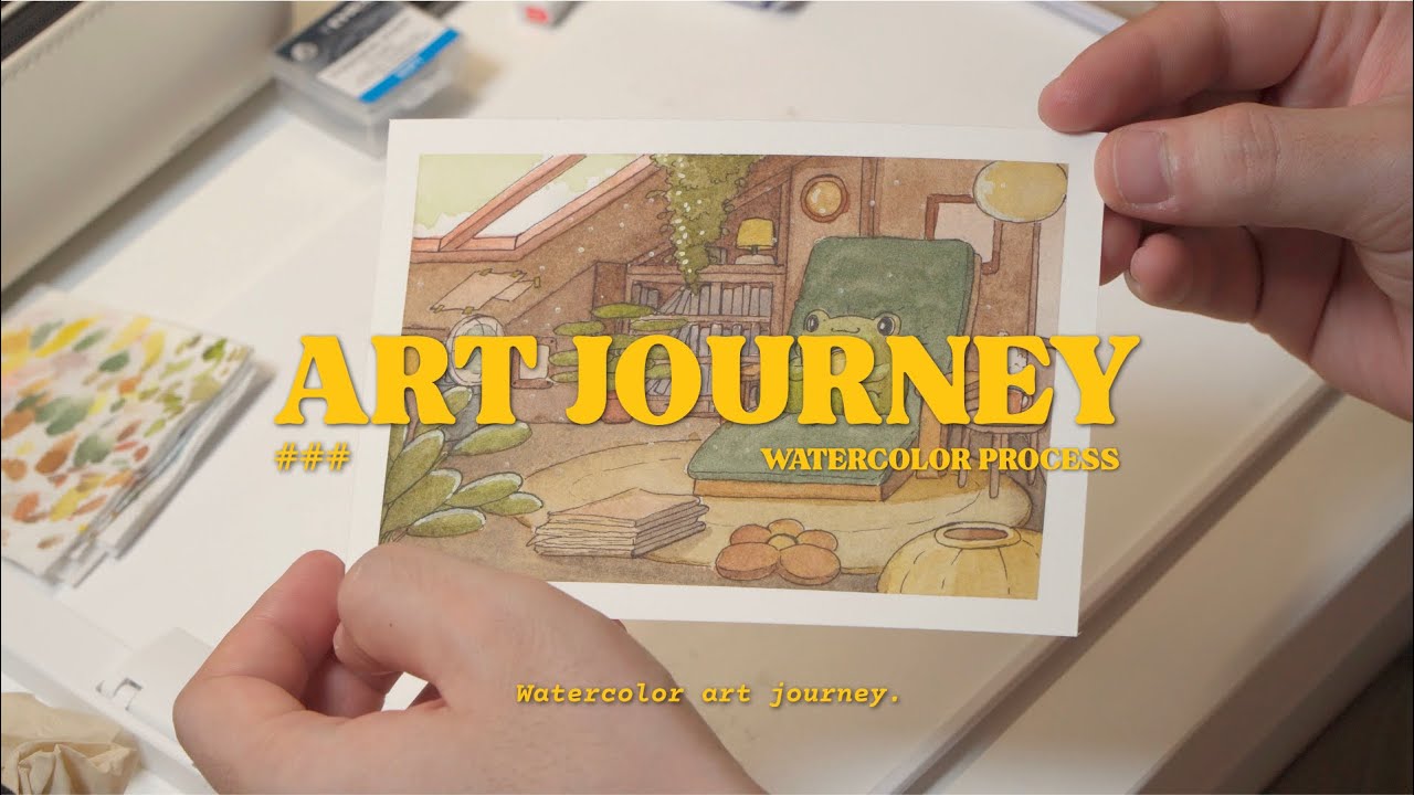 Draw with me - Inside The Reading Nook | Art Journey