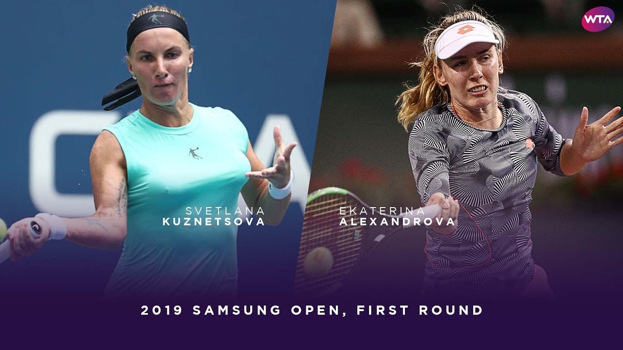 Svetlana Kuznetsova vs. Ekaterina Alexandrova | 2019 Samsung Open First Round | WTA Highlights