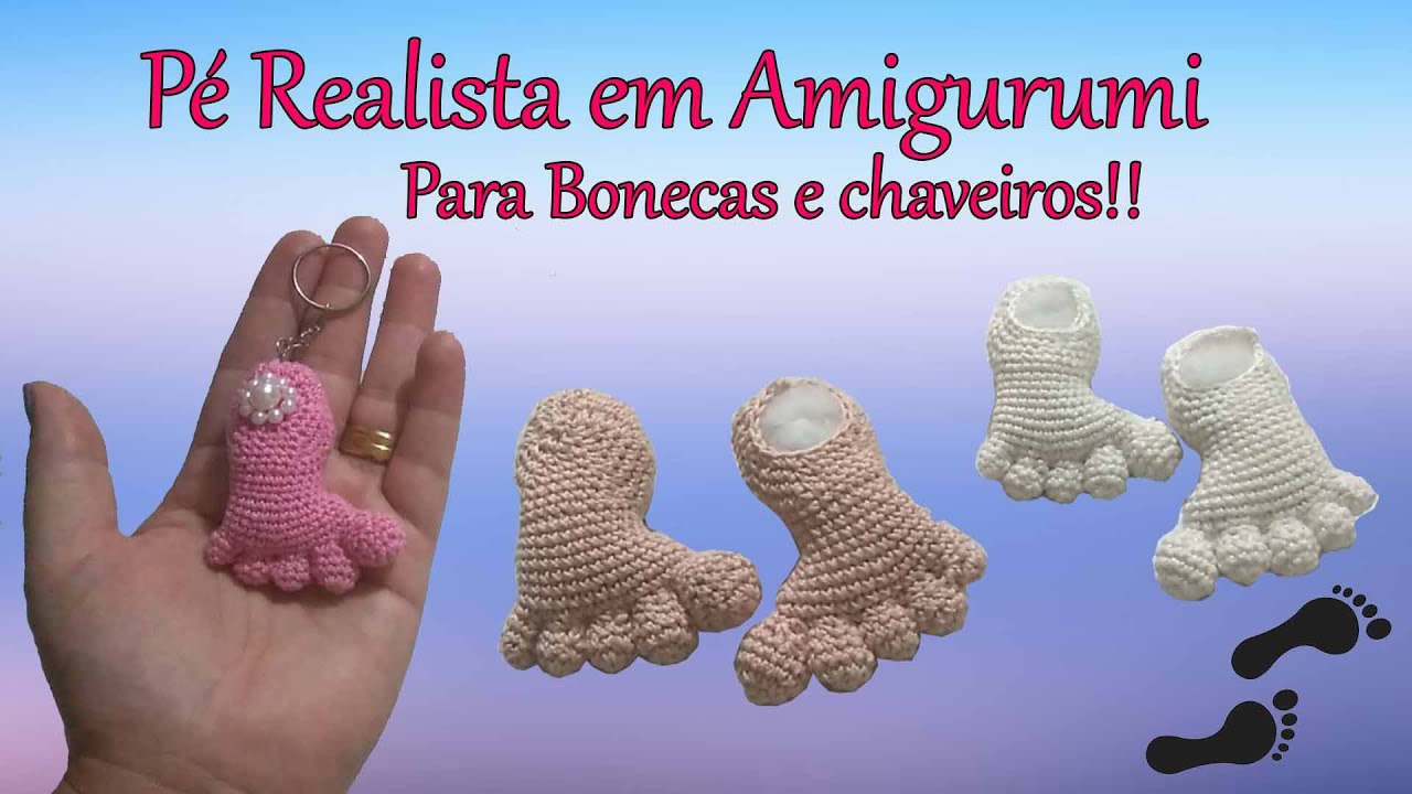Pé Realista - Amigurumi