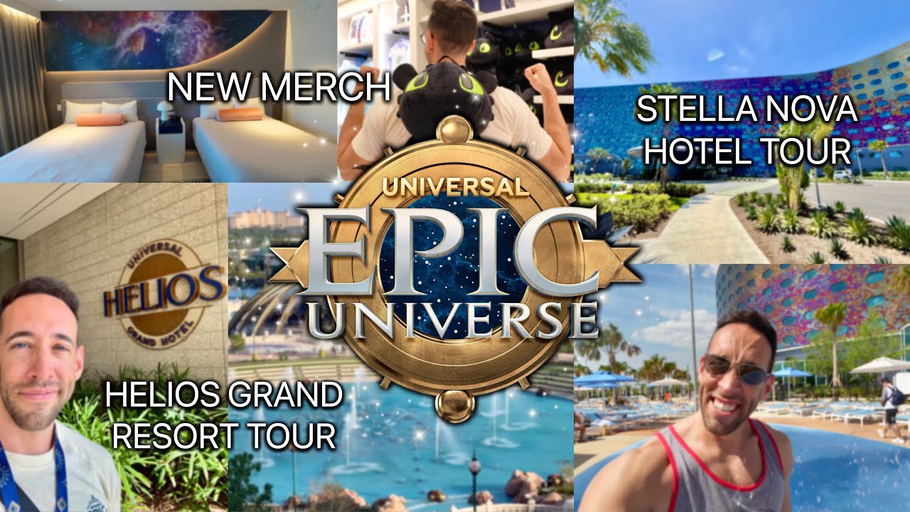 Epic Universe: INSIDE LOOK at the NEW Helios Grand Resort | Stella Nova Tour | New Merch