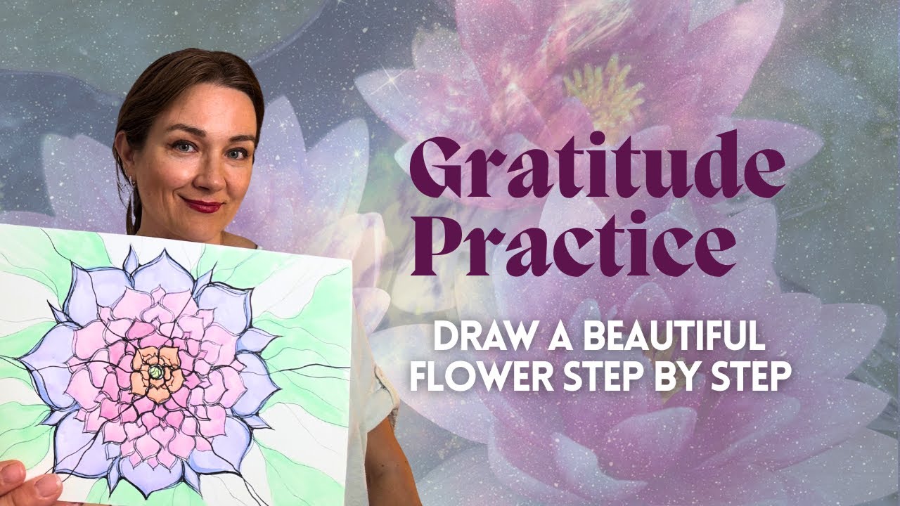 How To Draw a Beautiful Flower! Step by Step NeuroGraphic Art Tutorial