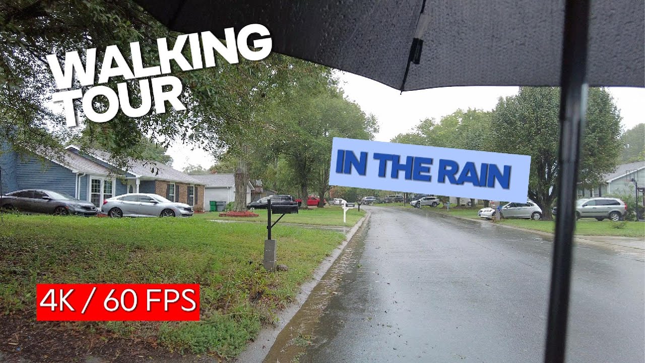 🌧️ WALKING IN THE RAIN 🌧️ | Walking Tour | #walkingtour | 4K 60 FPS