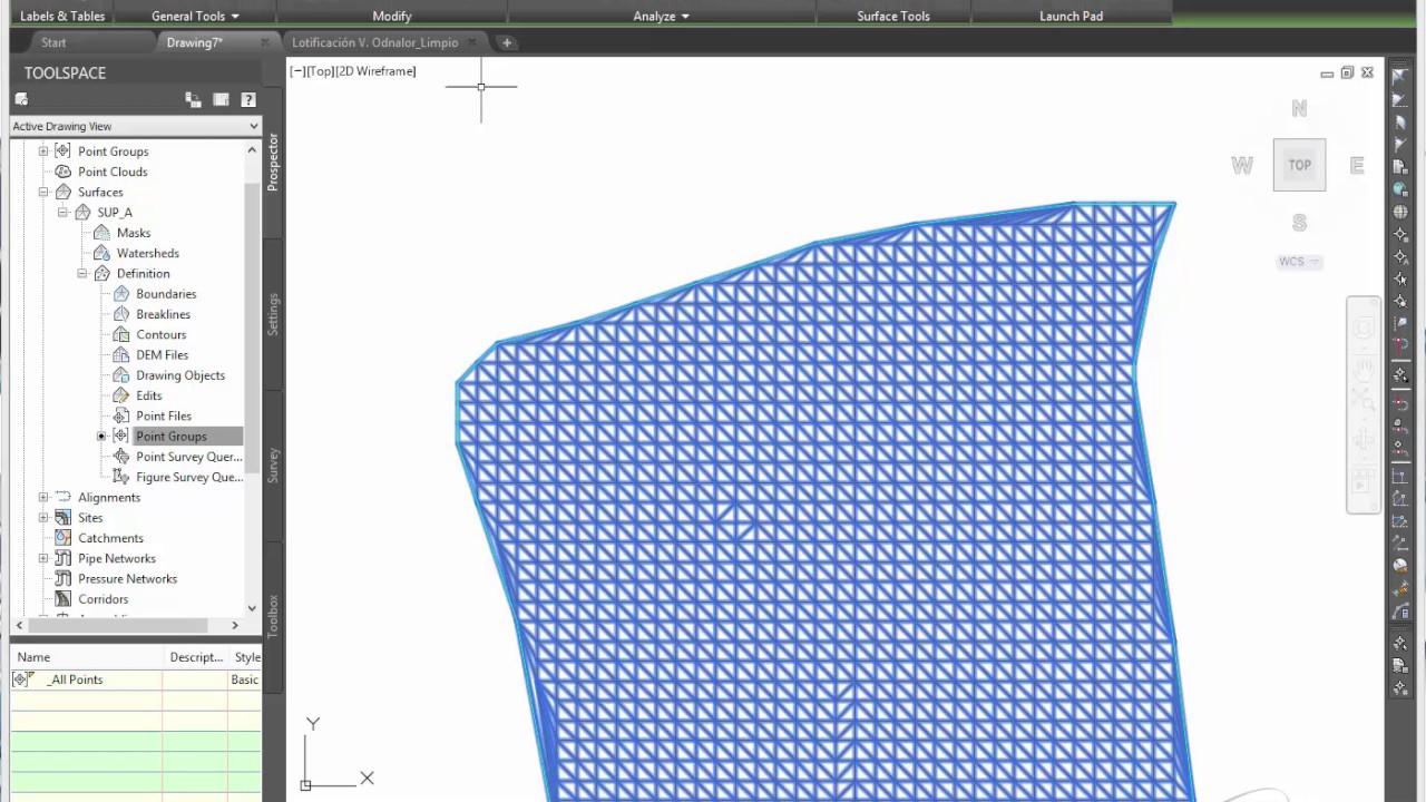 AutoCAD Civil 3D 17 Superficie Cambiar el Estilo
