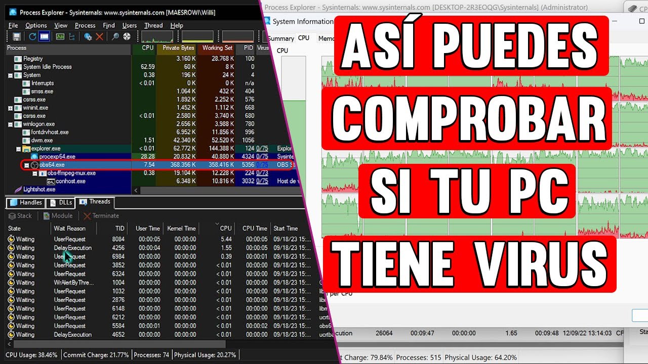 Cómo saber si un proceso de Windows es un virus con Process Explorer
